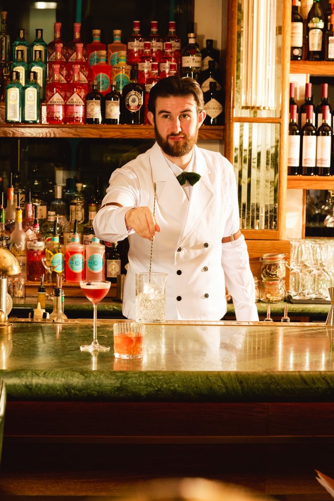 San Carlo Liverpool bar and cocktails, bartender