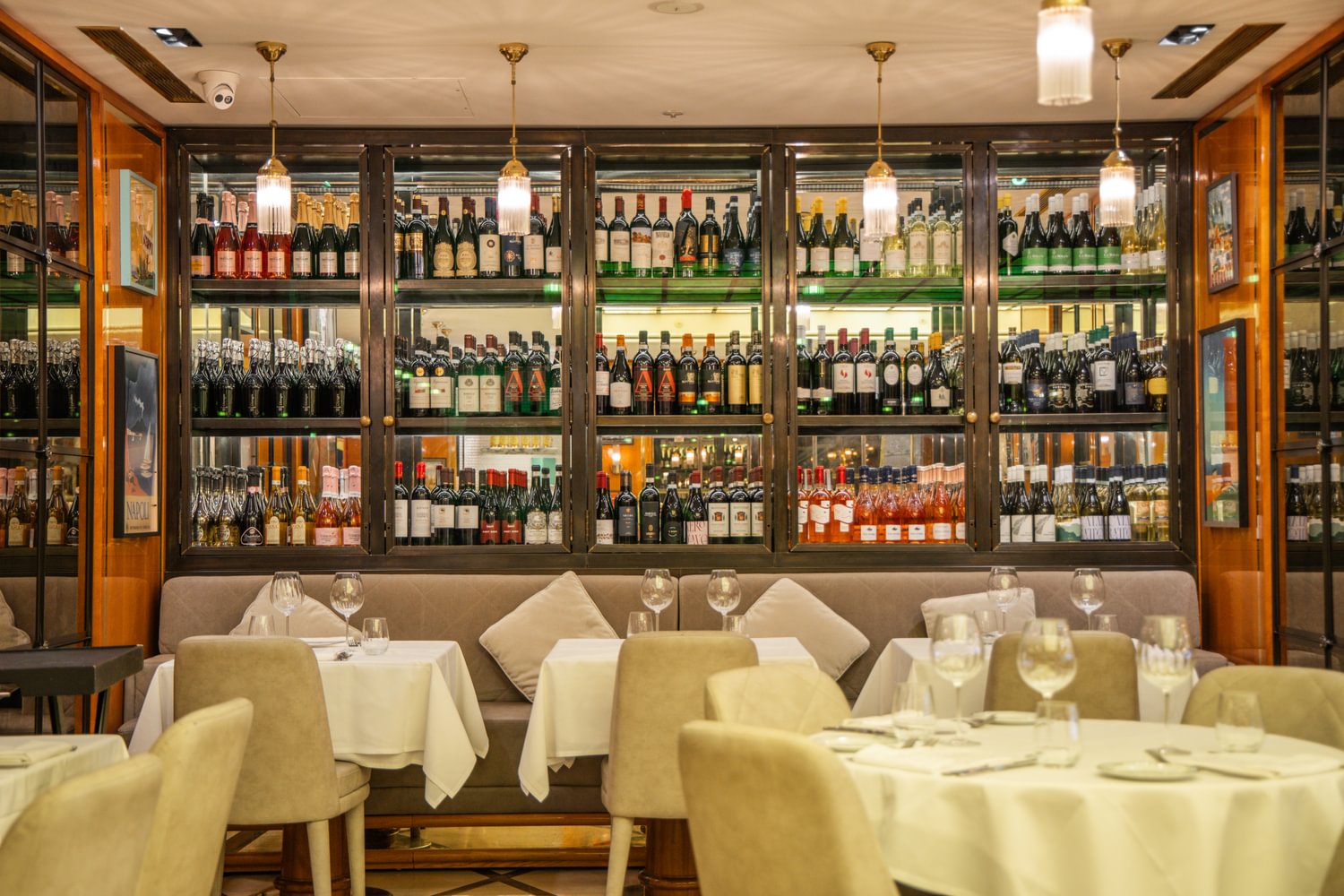 San Carlo Regent Street London Wine Shelf