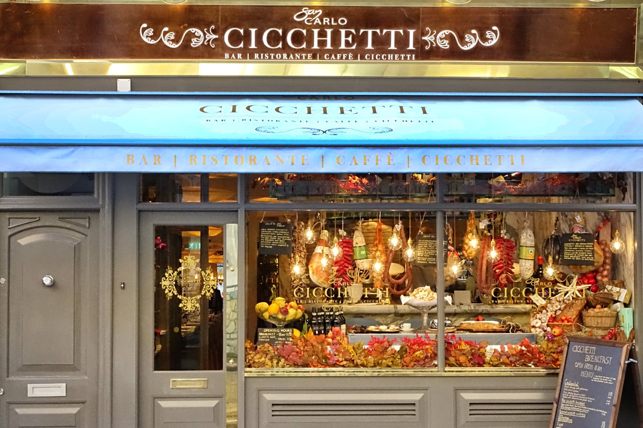 Cicchetti Covent Garden London Exterior Shot