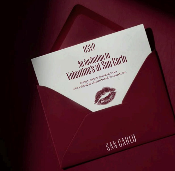 Valentines Invitation to San Carlo