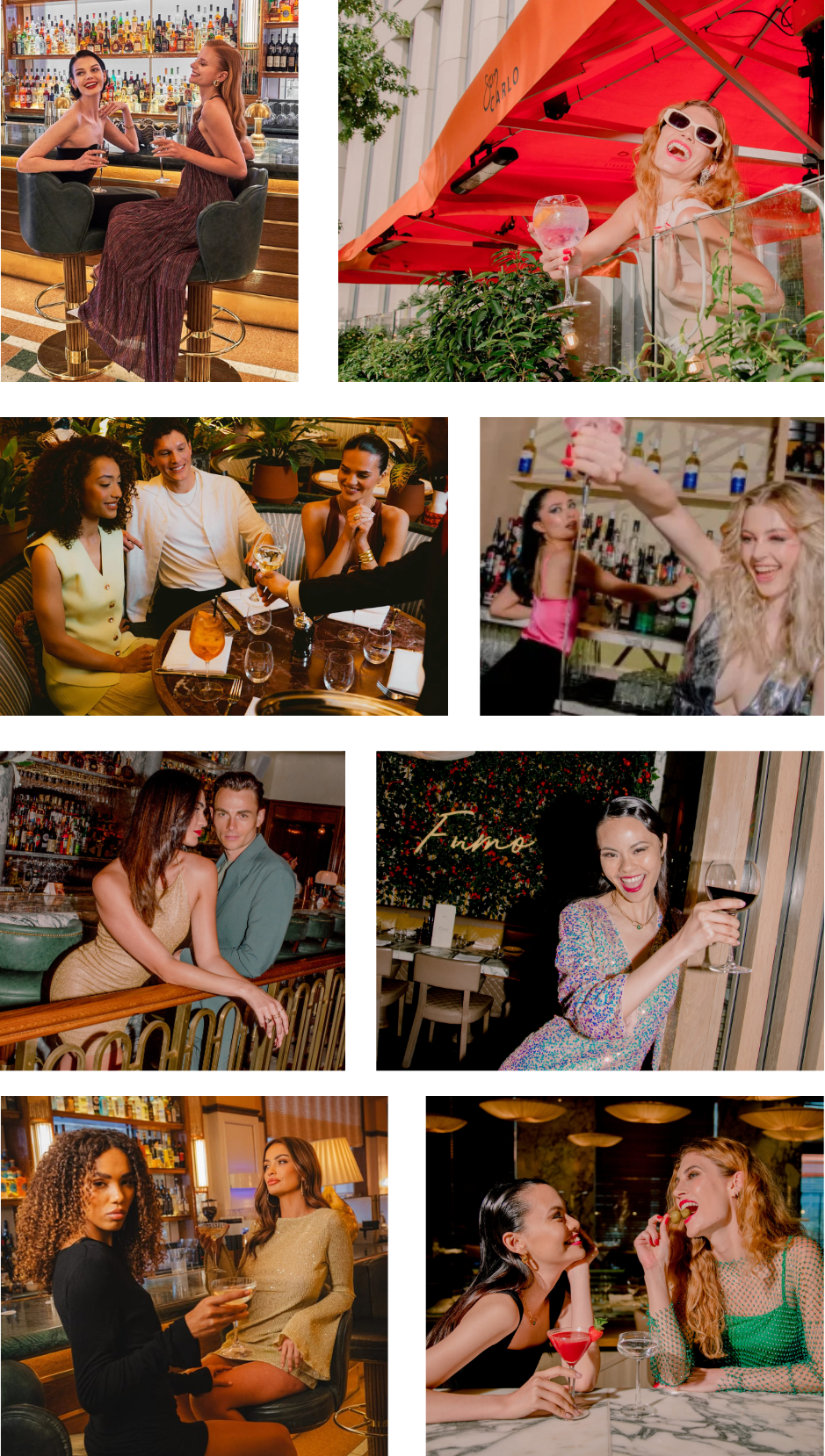 New Years Party collage