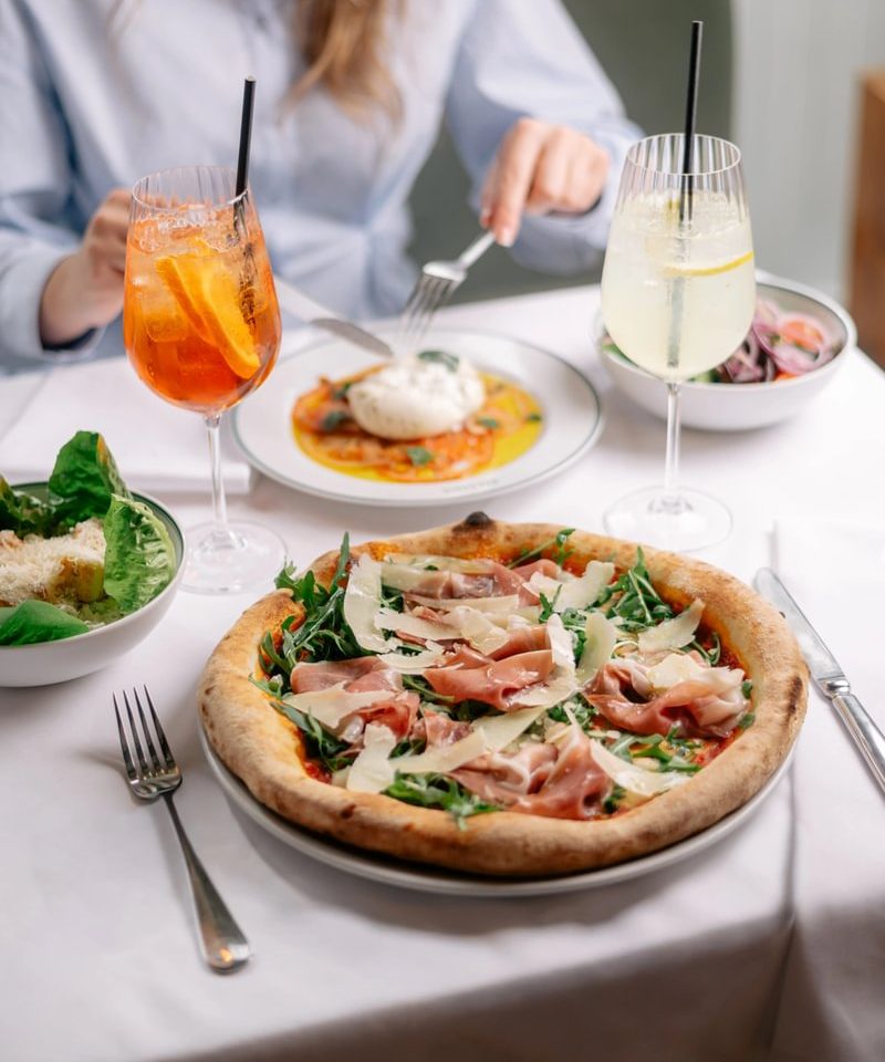 San Carlo, Lunch Menu Pizza and starter